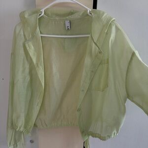 Not Rated Light Green Sheer Jacket